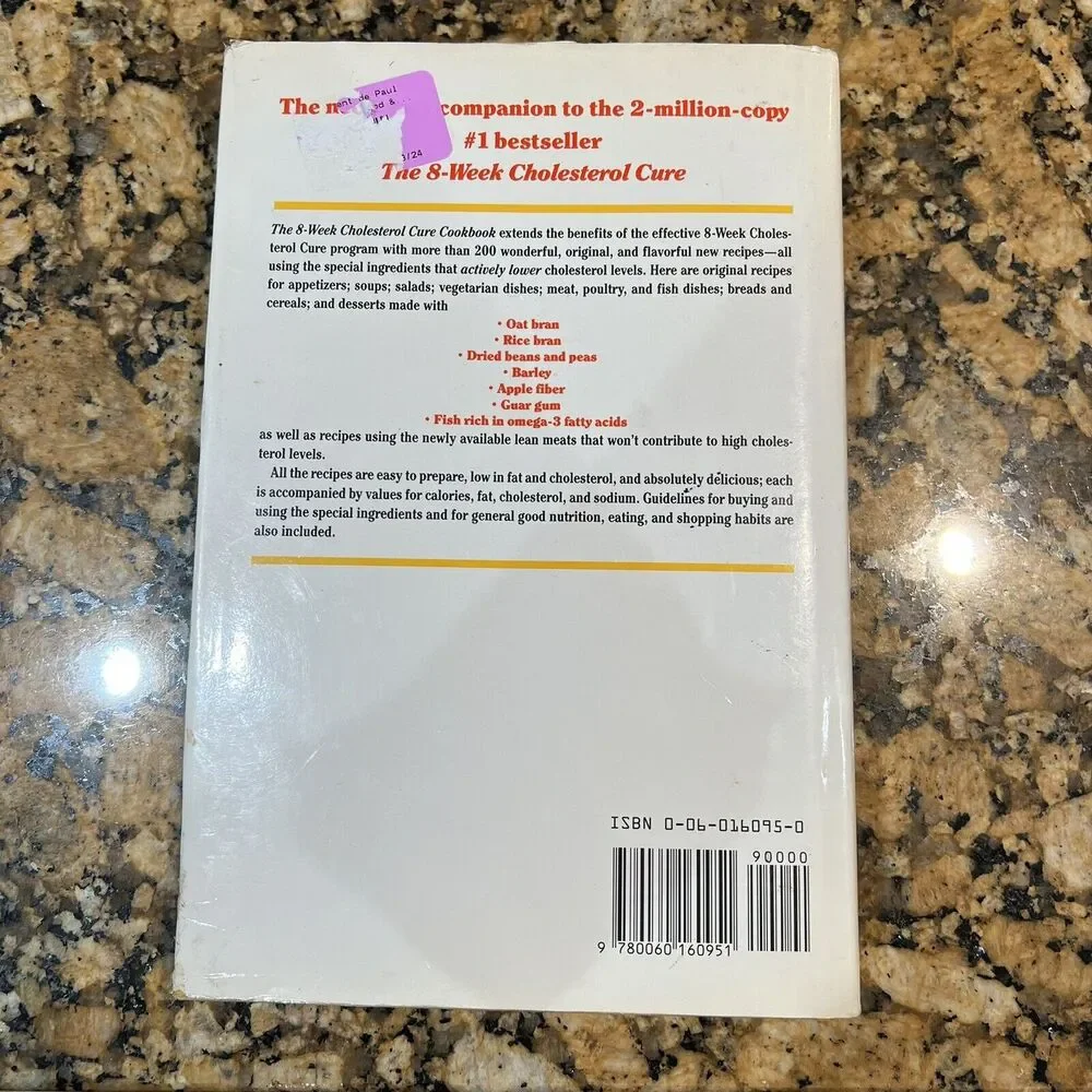 The 8 Week Cholesterol Cure Cookbook More Than 200 Delicious Recipes Hardcover